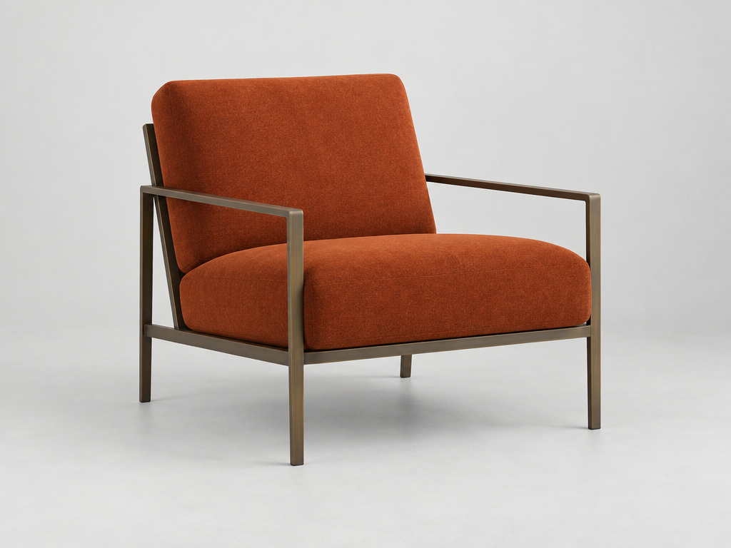 Lounge chair with only its upholstery changed by a targeted GPT Image 2.5 edit