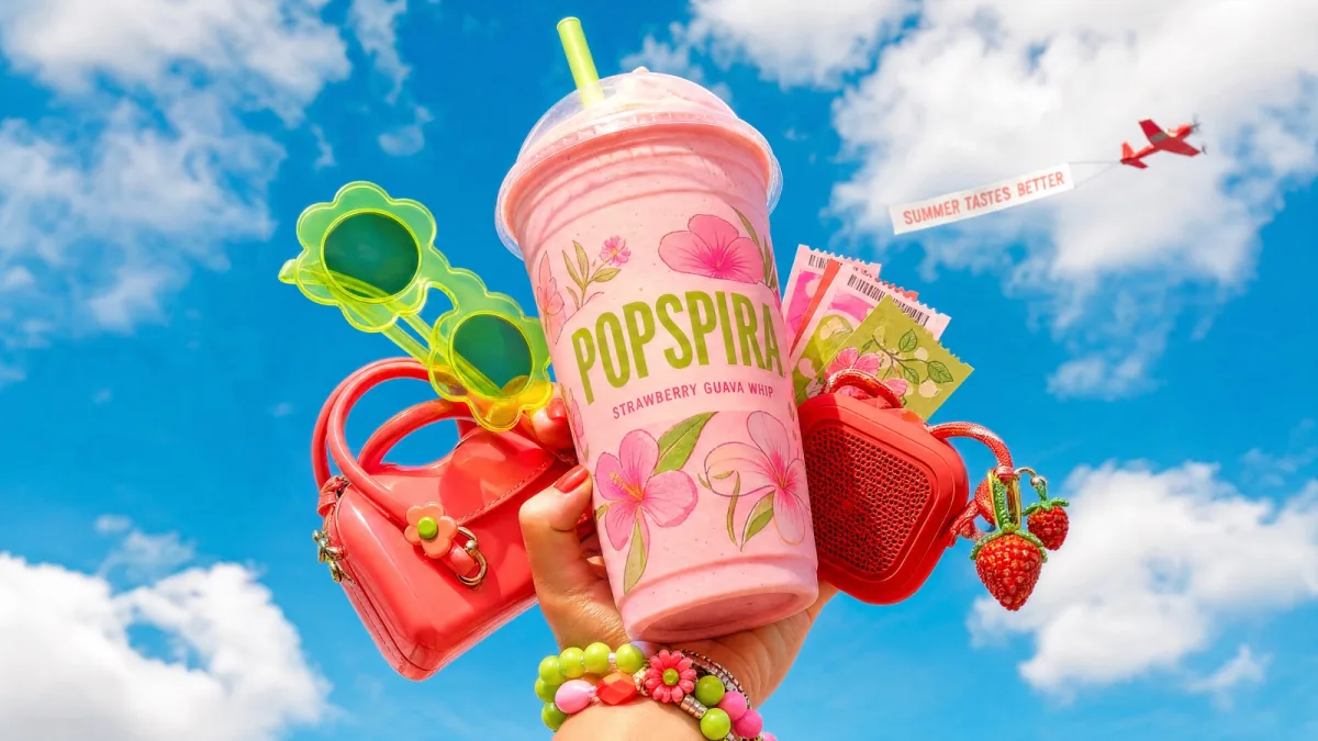 Popspira product campaign visual designed for social placements