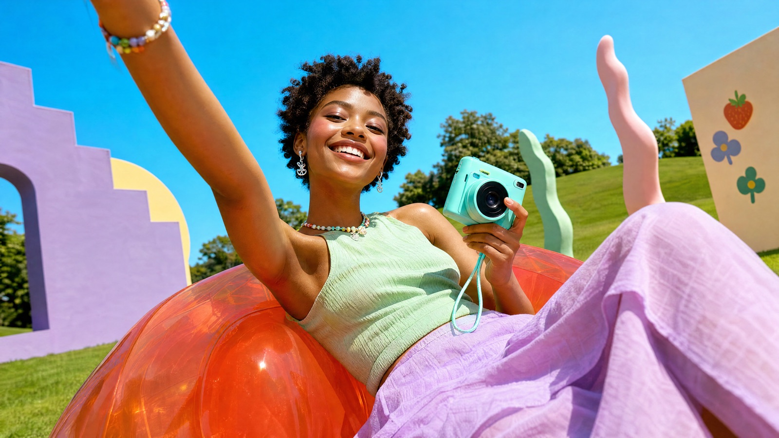 Colorful lifestyle campaign developed from visual art direction