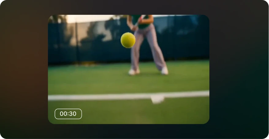 Generated Kling video output preview in Spira