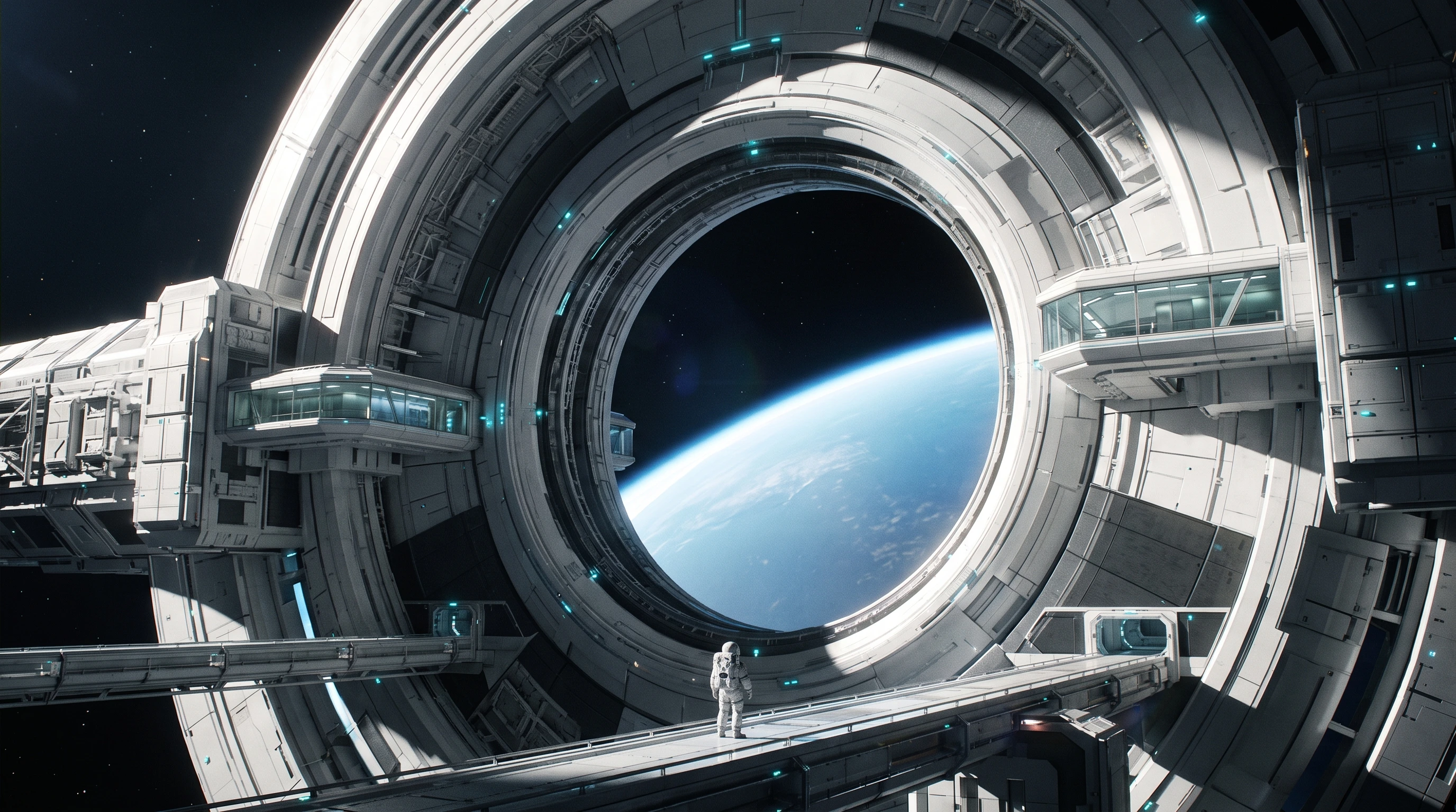 Explore architectural forms at an orbital scale.