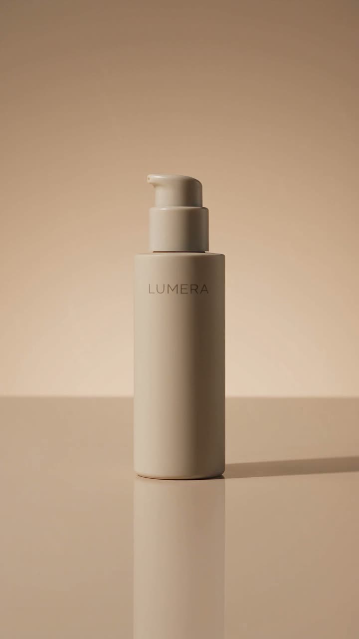 Lumera skincare toner product video generated with AI