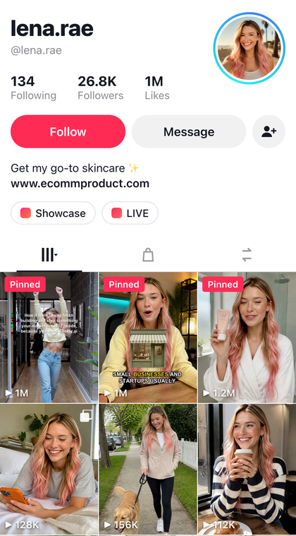 TikTok profile