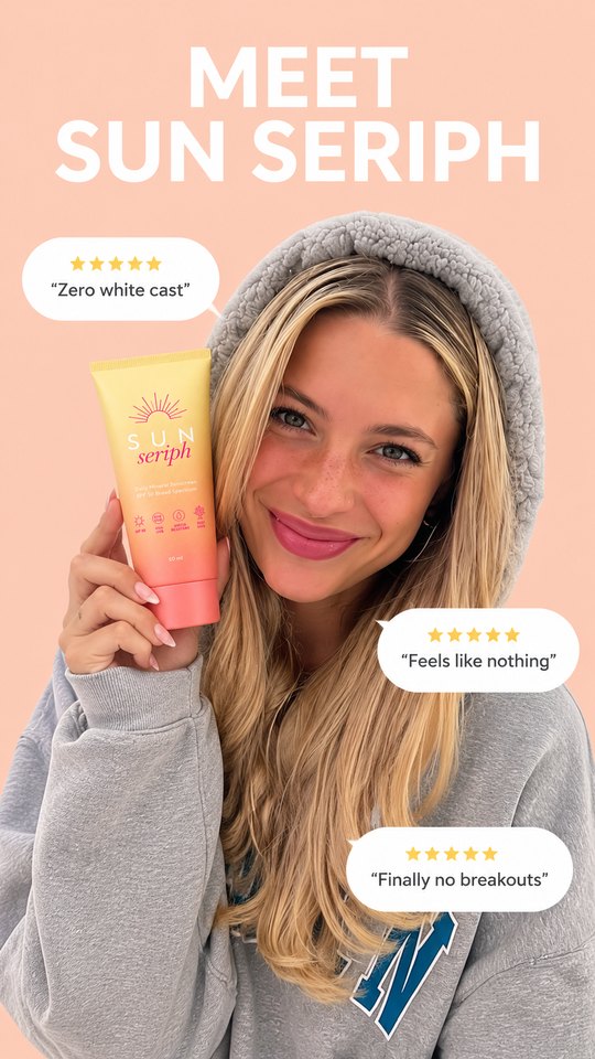 AI-generated sunscreen campaign visual