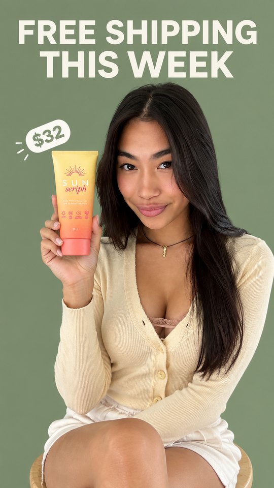 AI-generated sunscreen campaign visual
