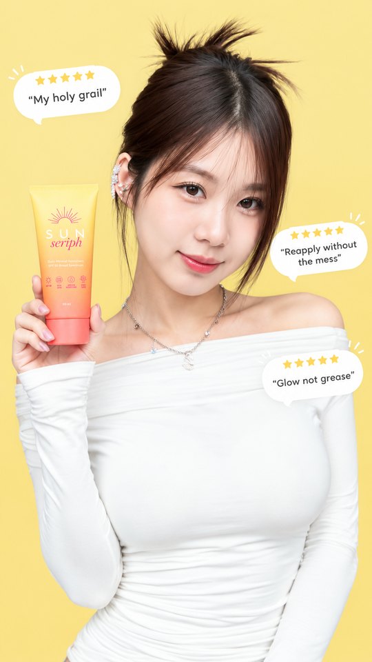 AI-generated sunscreen campaign visual